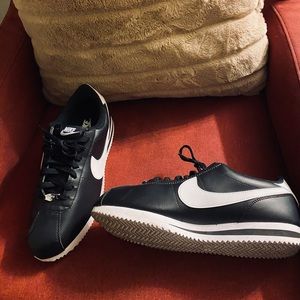 Black and white Nike Cortez